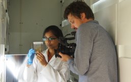 Filming with PhD Candidate Shreya in Potsdam
