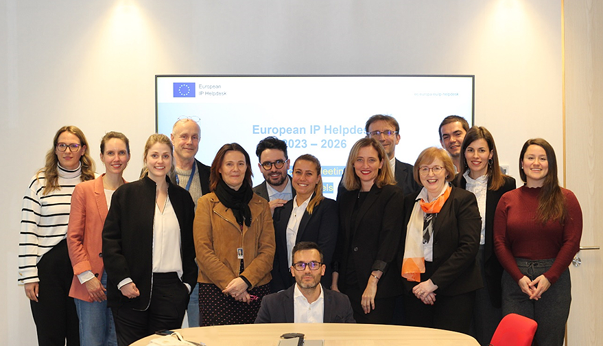 At the official start of the new contract period, the new European IP Helpdesk consortium met with representatives of the European Commission and EISMEA for a first project meeting on 07 February 2024 in Brussels. (© European IP Helpdesk)