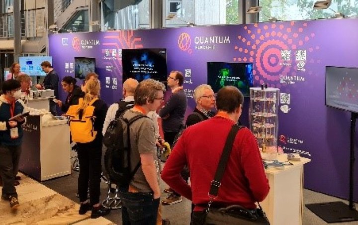 Quantum flagship booth at EQTC 2023