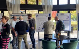 Lively discussion during the poster presentations…