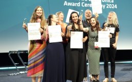 Celebrating the award