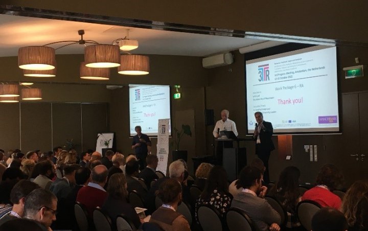 …and during the presentations in the auditorium