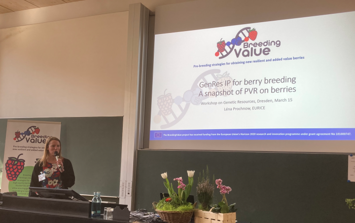 Léna Prochnow presenting on GenRes IP