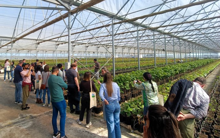 Visit of the greenhouse in Lagostano